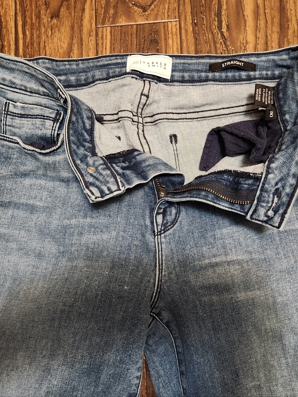 PARKER SMITH Women's Straight-Leg Blue Jeans Sz 30 - Picture 3 of 8